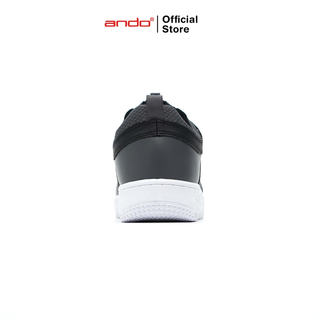 Ando Official Sepatu Sneakers Kuga Pria Dewasa - Abu-Abu Tua/Hitam