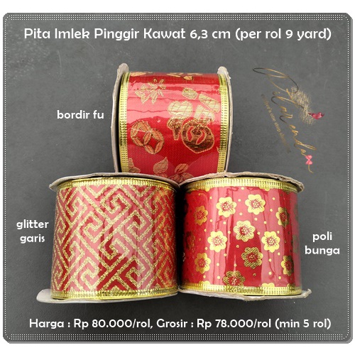 

GIMLK-247 : Pita Imlek Pinggir Kawat 6,3 cm (per rol 9 yard)