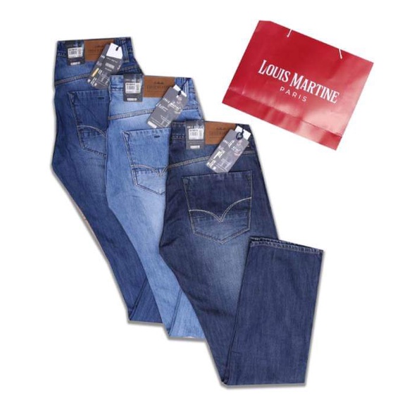 NEW PRODUCK Celana Jeans Panjang  Louis Martine Original Pria 100% Asli Jins  Cowok Louis Model Terbaru 2023