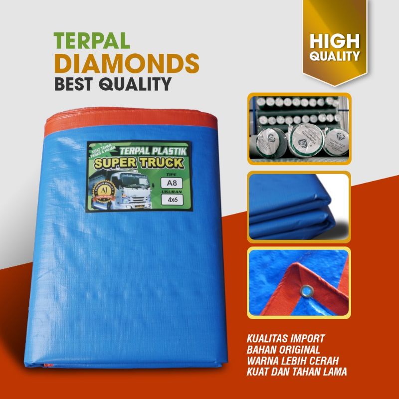 TERPAL DIAMONDSTERPAL DIAMONDS A5/A8/A10/A12/A15 /A20 Terpal Plastik/ Terpal Tenda/ Terpal Truk Tutu