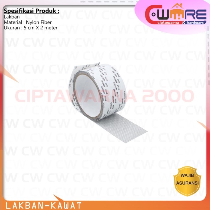 

] Lakban penambal Penutup Kawat Nyamuk Repair Tape - NATS