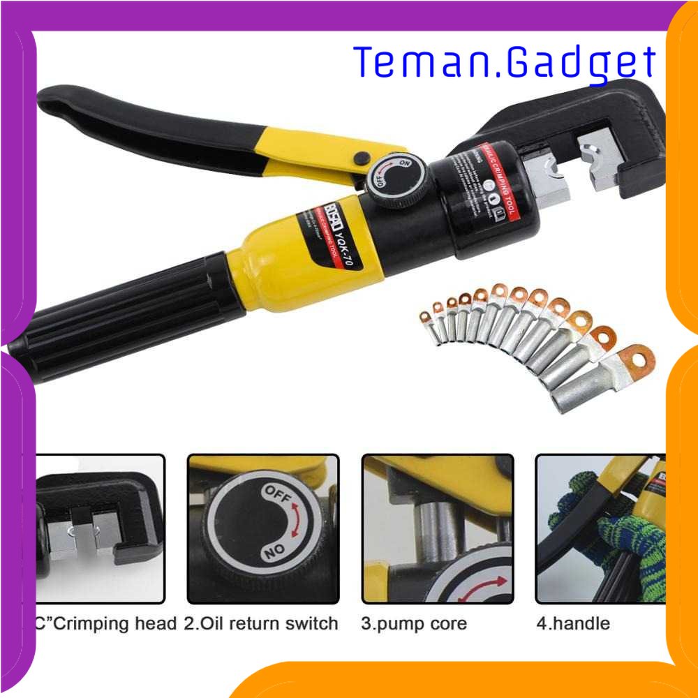 TG-PKK Tang Crimper Hydraulic Cable Plier Compression Tool - YQK-70