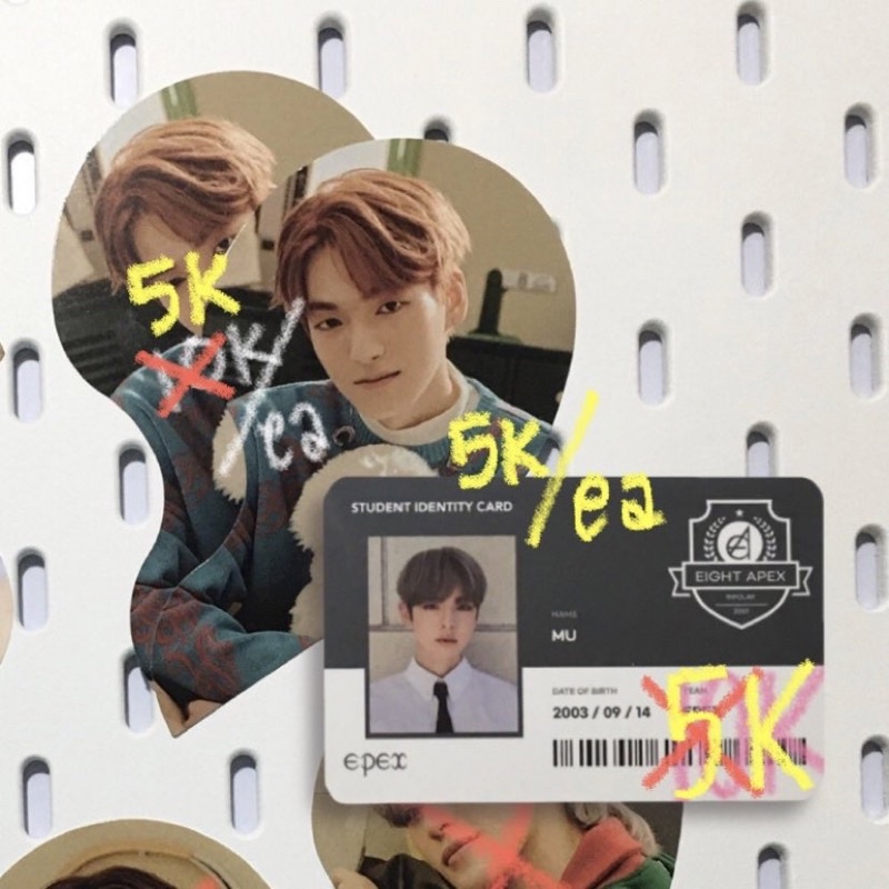 epex bipolar pt2 prelude of love message card wish amin keum id student mu myu companion lover