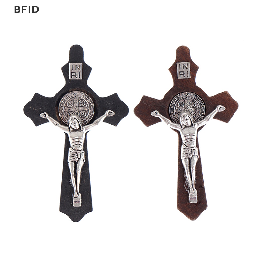 [BFID] Salib Yesus Cristo Salib Kayu Kristen DIY Kalung Perhiasan Salib Ornamen [ID]