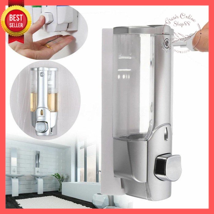 GOS -A303- Tempat Sabun Cair Tabung Single - Dispenser Sabun Cair Single - Hand Soap Key Lock