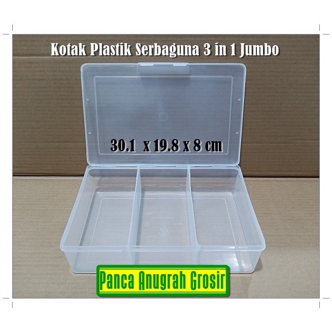 

Box File Kotak Plastik Storage Box 3 Sekat Besar Petty Cash Uang Kas Kuno Koin