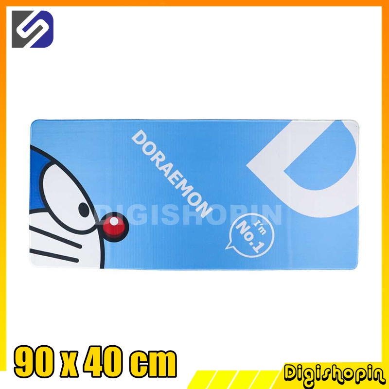 Gaming Mouse Pad XL Desk Mat Doraemon 40 x 90 cm Mousepad XL Besar DOraemon Mouse pad Anti Slip Backing