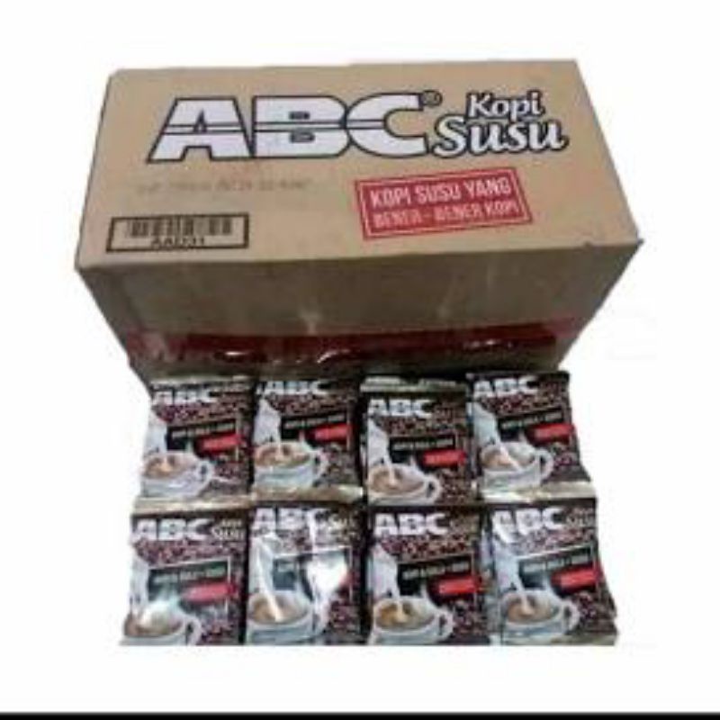 

Kopi Instan ABC susu 1 dus /12 renceng