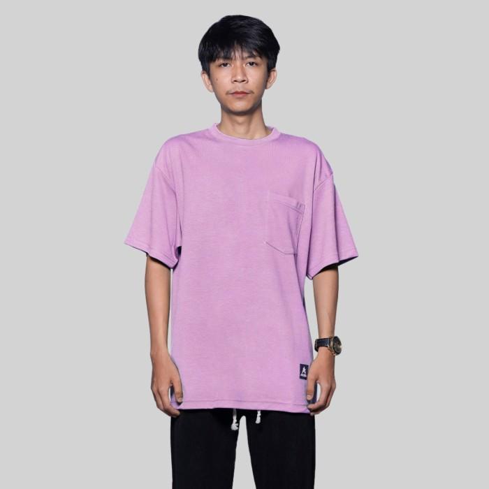 Oversized Pocket Lilac Kaos Dewasa Azura Streetwear 82