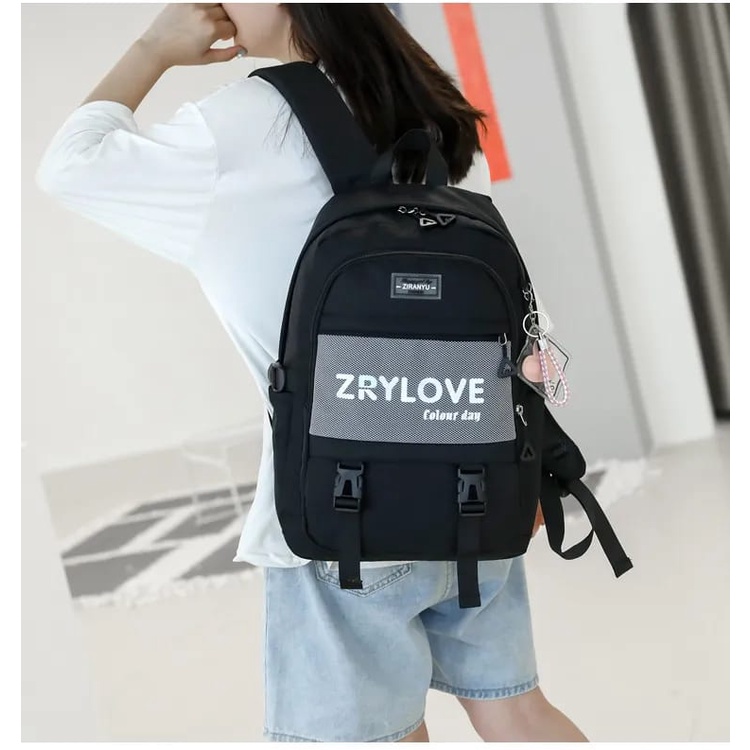 DiObrale - Tas Ransel Sekolah Unisex Remaja Outdoor Kapasitas Besar Terbaru Style Korean SD SMP SMA