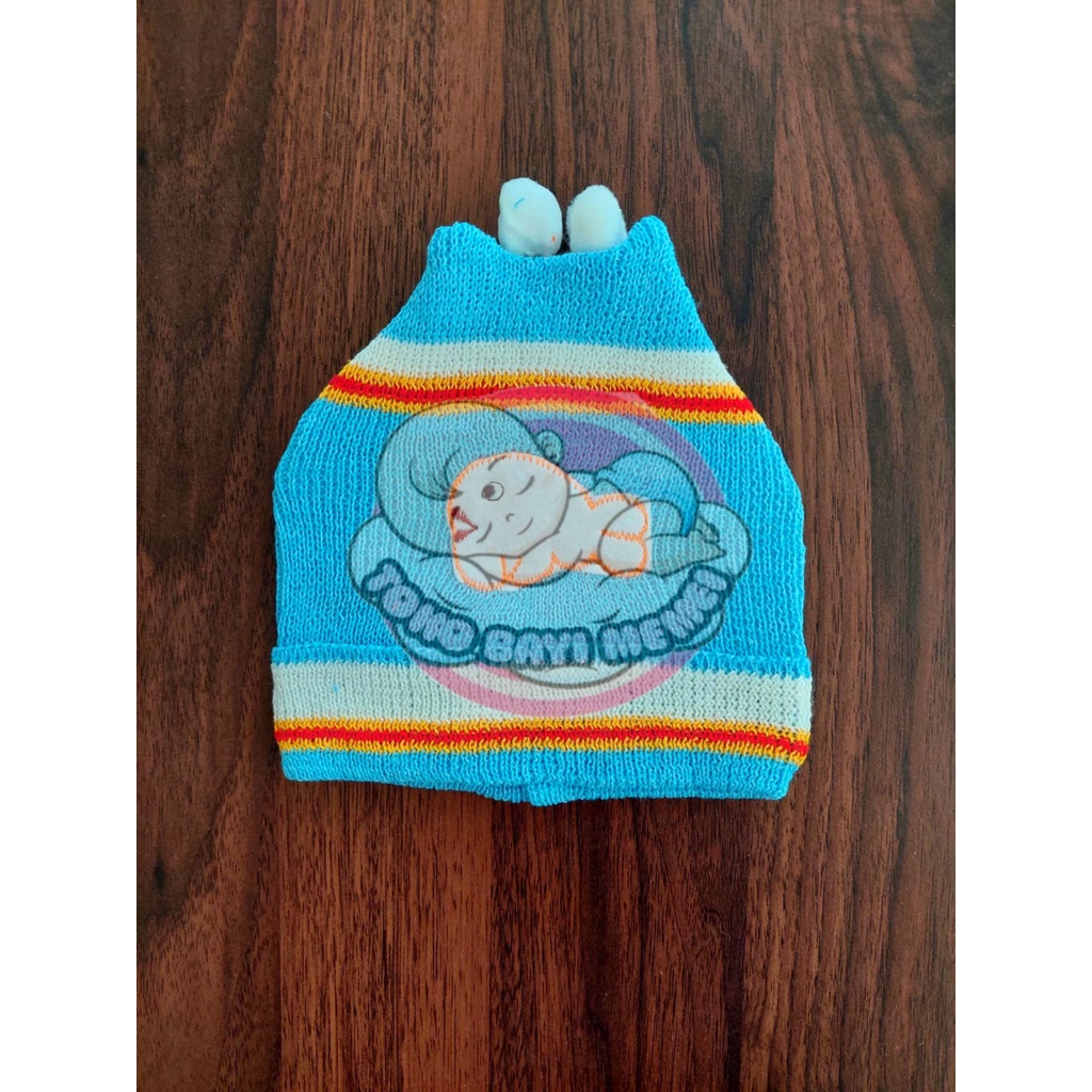 Topi bayi rajut bahan lembut perlengkapan bayi lahir