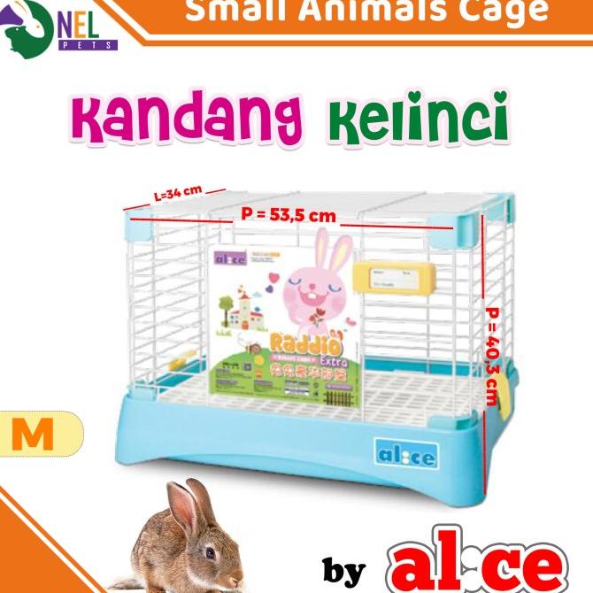 KANDANG KELINCI RABBIO M / RABBIT HOUSE/ RABBIT CAGE / KANDANG ALICE