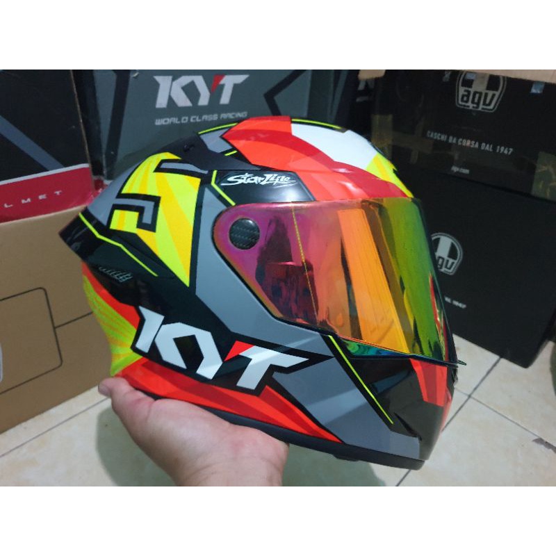 KYT TT COURSE JAUME MASIA PAKET GANTENG FLUX BEKAS TERMURAH