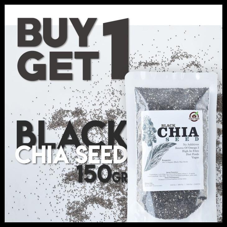 

BUY 1 GET 1 BLACK CHIA SEED 150 GR KODE 361