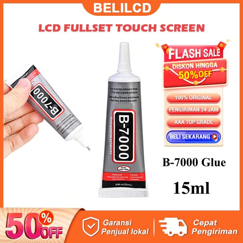 BELILCD LEM TOUCHSCREEN ZHANLIDA B7000 T7000 Liquid Screen Glue 15ml Hitam Alat perbaikan