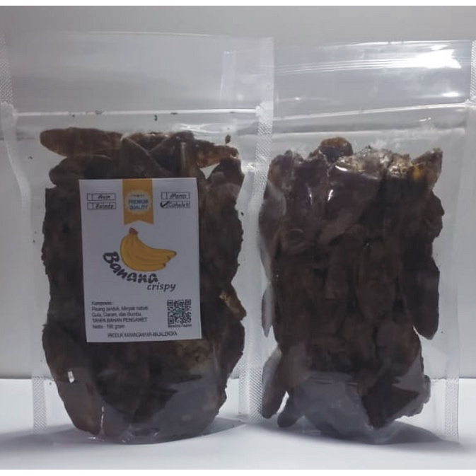 

Banana Crispy Keripik Pisang Tanduk 1 bungkus 160gram Cokelat