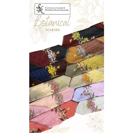Fatimah syahrini segi empat Botanical Signature Scarves