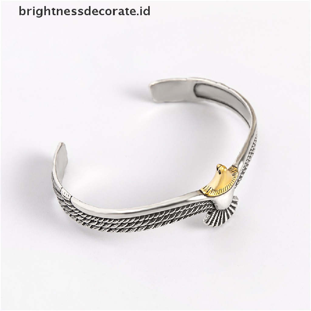 [Birth] Viking Eagle Cuff Bracelet Adjustable Open Tribal Wildlife Wing Bracelet [ID]