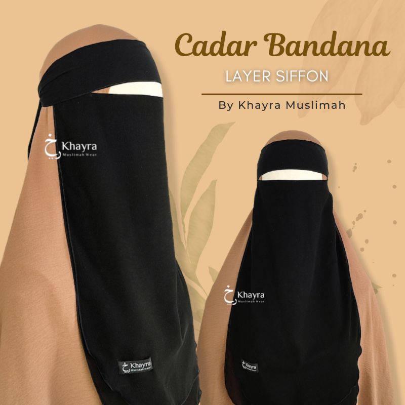 Jual Cadar Bandana Layer Siffon By Khayra Muslimah Shopee Indonesia