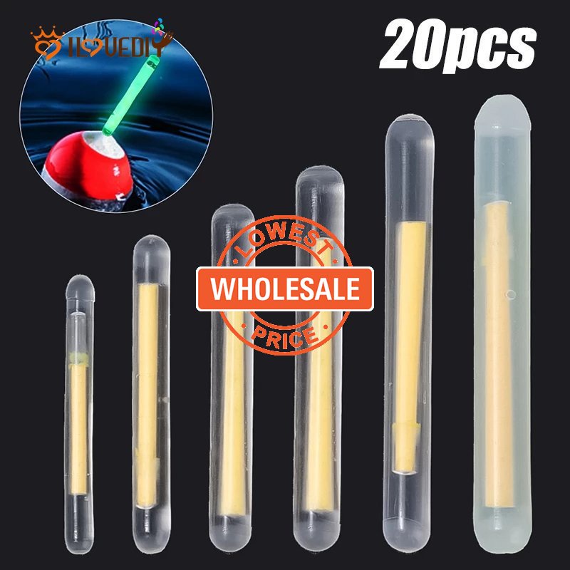[Harga Grosir]10pcs Aksesoris Tongkat Lampu Fluorescent 2.2-4.5mm Untuk Memancing Malam Hari