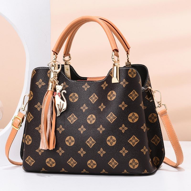 JK 970 1KG MUAT 2PCS TAS HAND BAG WANITA SELEMPANG IMPORT MOTIF MONOGRAM ELEGAN Y9230 T3144 U4444