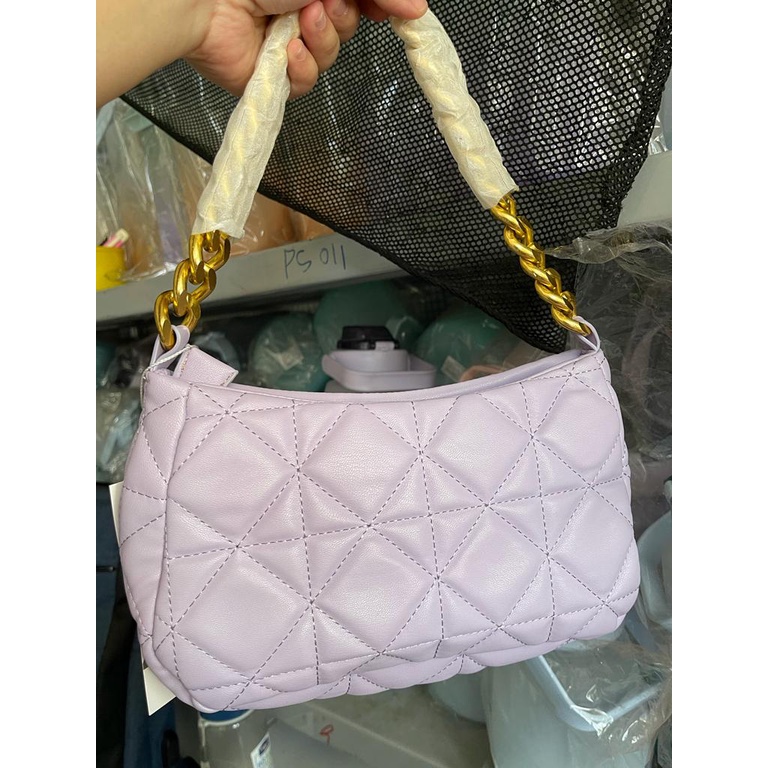 TAS BAHU WANITA RANTAI ZR QUILTED LEATHER