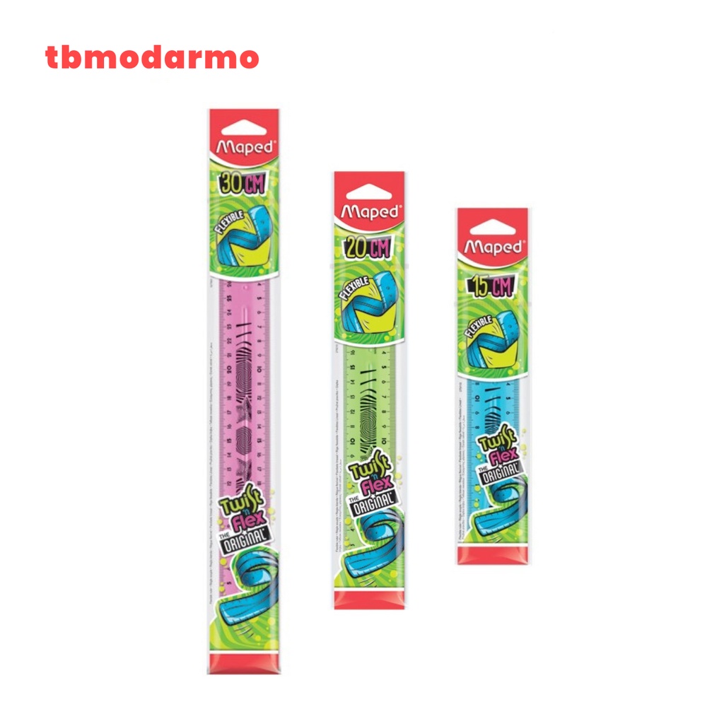 Penggaris Maped Twist &amp; Flexi - Satuan