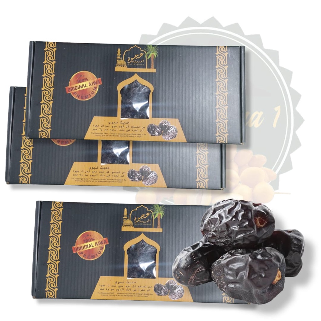 

KURMA AJWA /KURMA NABI JUMBO 500GR [KEMASAN DUS]
