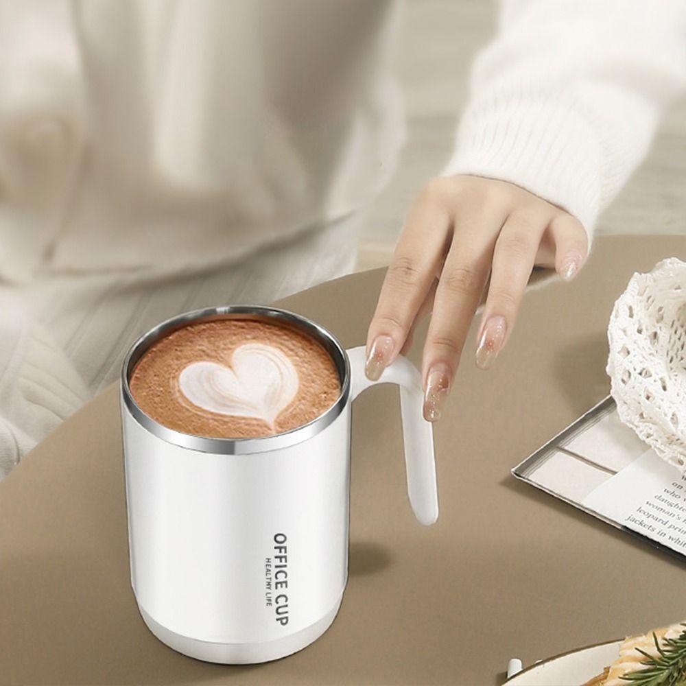 Solighter Mug Kopi Anti Bocor Dengan Pegangan Dan Tutup Double Wall Travelling Cup