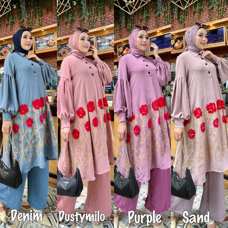 NIDYA 6 by ori GLAMZ GLZ tunik + celana
