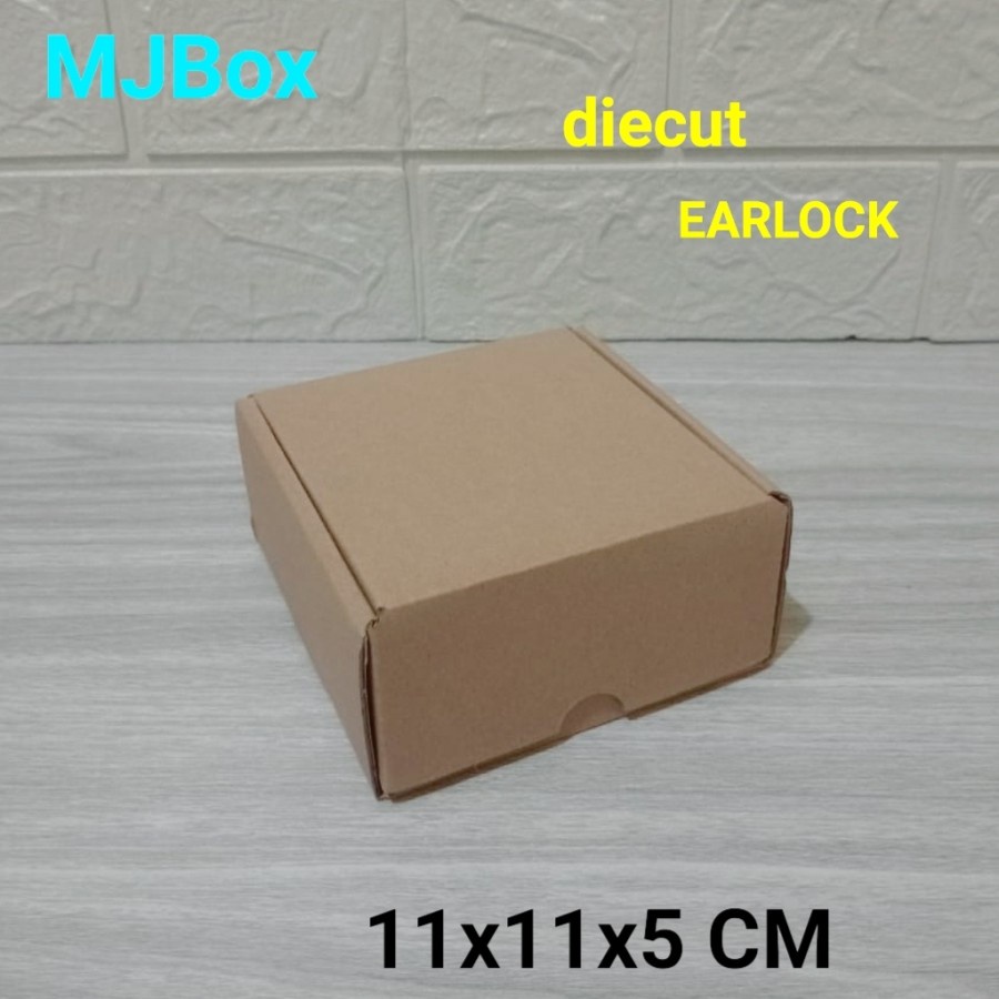 

box karton kardus UK.11x11x5 cm model earlock