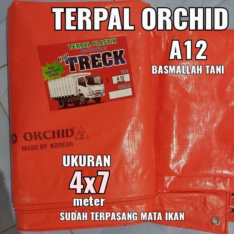 TERPAL ORCHID A12 UKURAN 4X7 meter merk TRECK