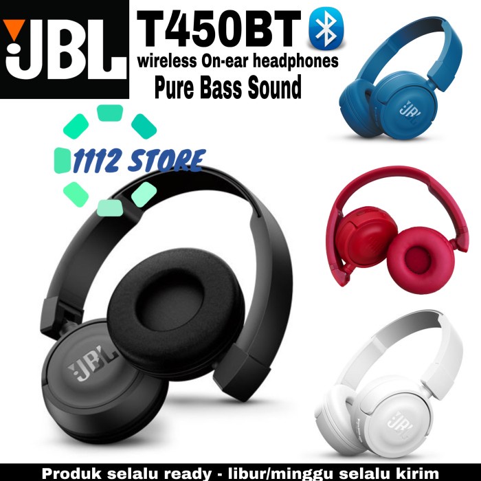 Phone Jbl T450Bt Wireless On-Ear Headphones / Jbl T450 Bt Wireless