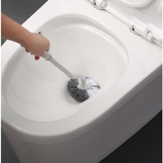 ❤ IJN ❤ Sikat Pembersih Kloset Bentuk Lengkung Sikat Toilet