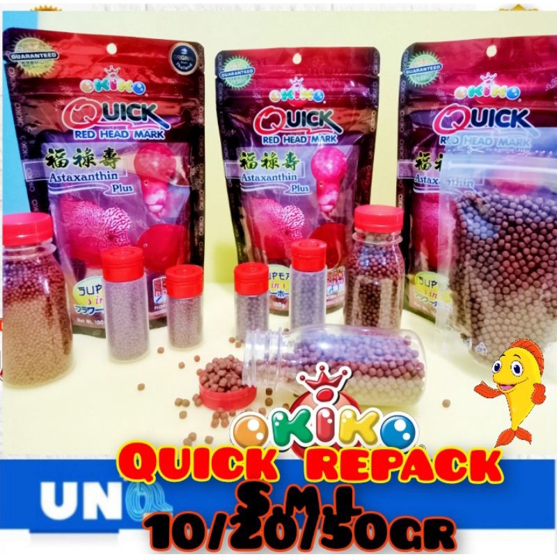 OKIKO QUICK RED HEAD MARK LOUHAN REPACK 10/20/50gr MURAH