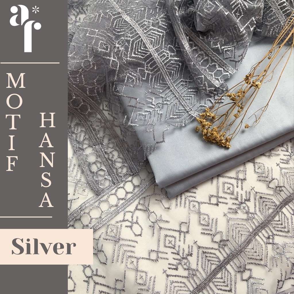 ½ Meter Kain Brukat PREMIUM // Brokat Tile Prancis bahan Kebaya Hansa Motif