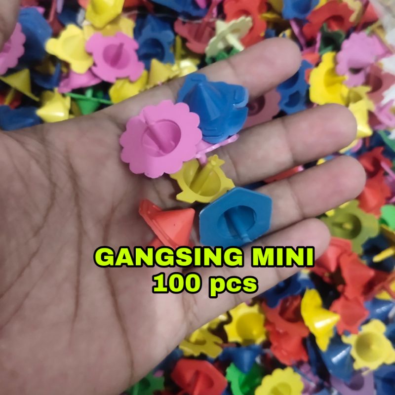 mainan kecil isi hadiah kado kadoan gangsing mini 100 pcs