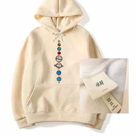 ✨SHOPEE MALL✨ Jaket Hoodie NASA H&M Planet Original Usa / Sweater Hoodie NASA Tata Surya Pria Wanita