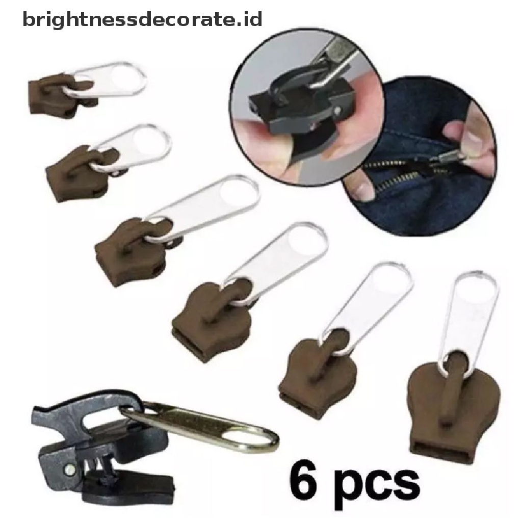 [Birth] 6pcs Zipper Repair Kit Universal Instant Zipper Repair Pengganti Zipper [ID]