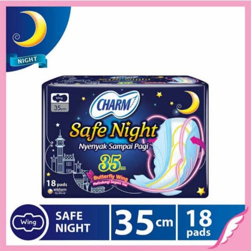 Charm Safe Night 18pads 35cm
