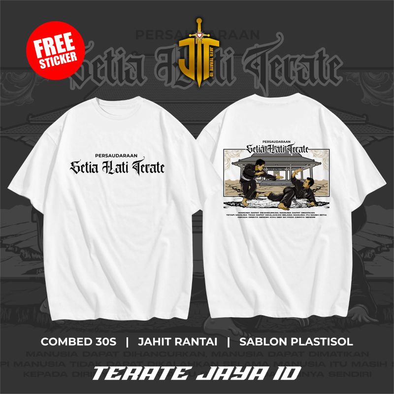 (COD) KAOS PSHT TERBARU / KAOS SETIA HATI TERATE TERBARU / KAOS TERATE KEKINIAN / KAOS PSHT PASANGAN