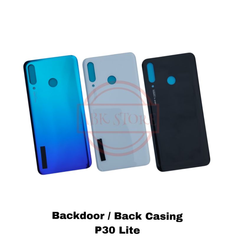 TUTUP BELAKANG BACKDOOR COVER BATERAI BACK GLASS FOR P30 LITE BACK CASING