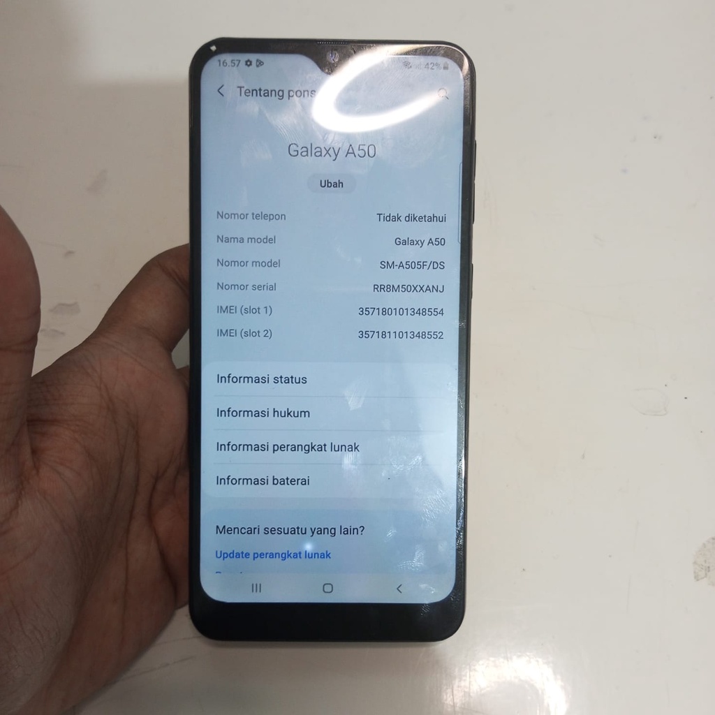 HP Second Samsung A50 Ram 6/128