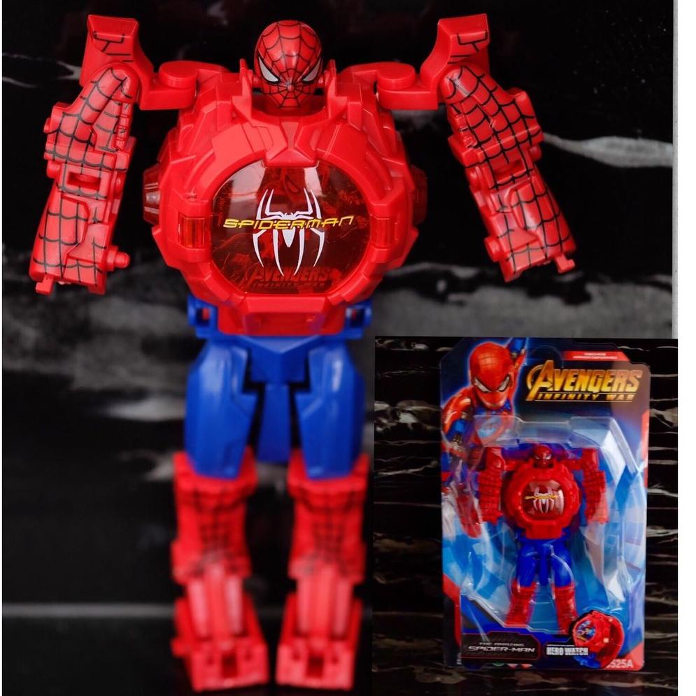 Product Terpopuler [Dapat Emas] Jam tangan anak Laki-Laki/jam robot/jam model terbaru/jam spyderman/