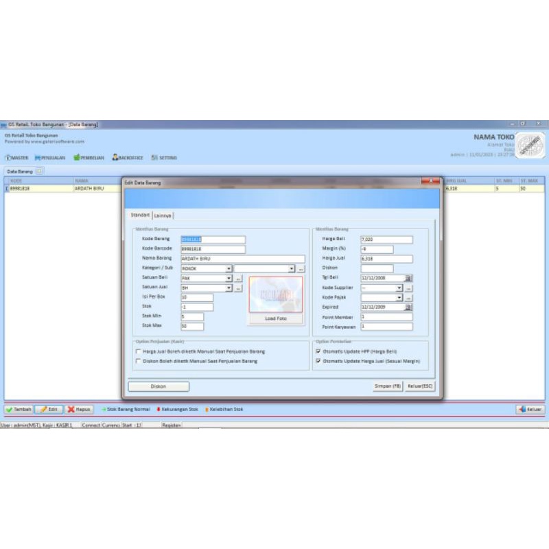 Software toko bangunan