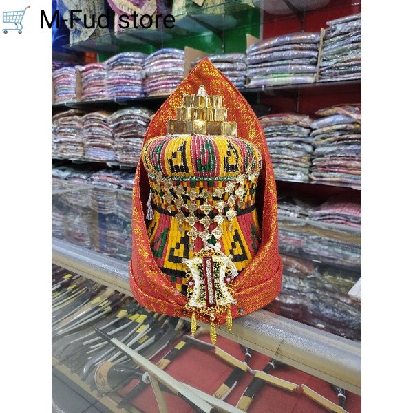 Topi pengantin pria Aceh komplit | kupiah meukeutop aceh