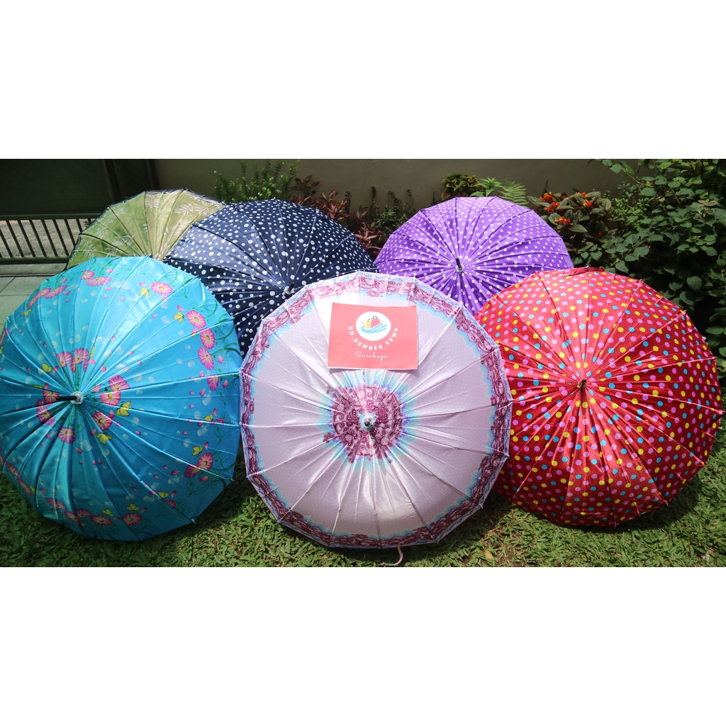 Payung Satin Dewasa 16 jari