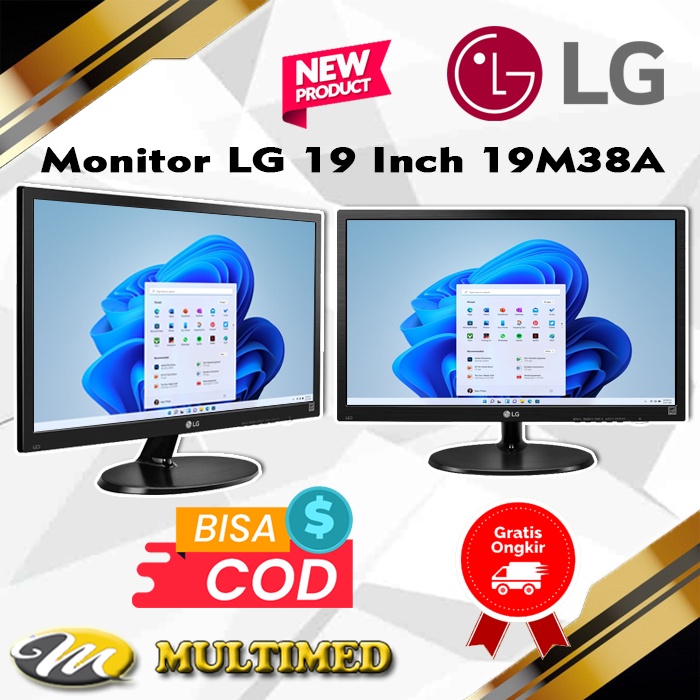 Layar Monitor LED LG 19 Inch 19M38A