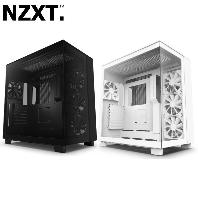 NZXT H9 Flow - Dual-Chamber Mid-Tower Airflow Gaming Case