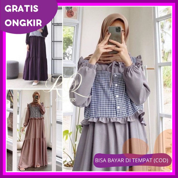Baju Gamis Mewah Dewasa Import Mentari Premium Wanita Perempuan Baju Muslim Gsmis Cewek Pesta Kondan